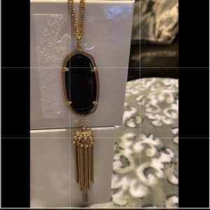 Kendra Scott black pendant necklace